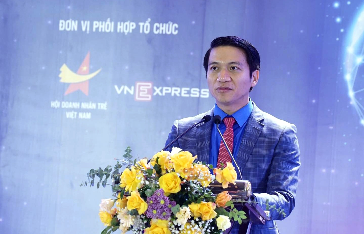 Ông Nguyễn Ngọc Lương Bí thư Thường trực Trung ương Đoàn khai mạc Diễn đàn. Ảnh Tuấn Việt