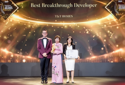 T&T Homes được vinh danh Nhà phát triển bất động sản đột phá nhất Việt Nam 2022