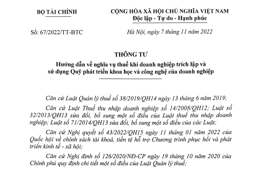 Bộ Tài chính ban hành thông tư gỡ vướng sử dụng Quỹ phát triển khoa học và công nghệ