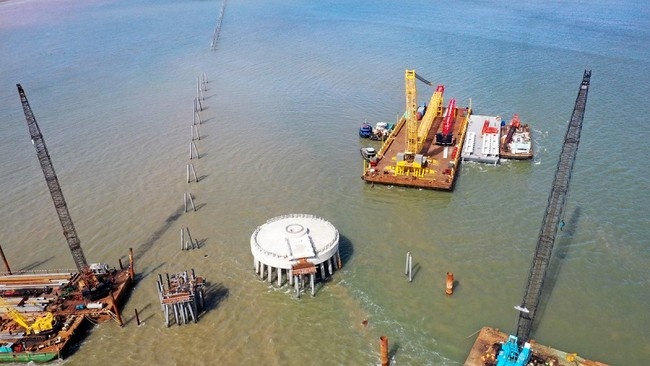 Cận cảnh dự án điện gió Đông Hải 1 gần 5.000 tỷ đồng tại ĐBSCL