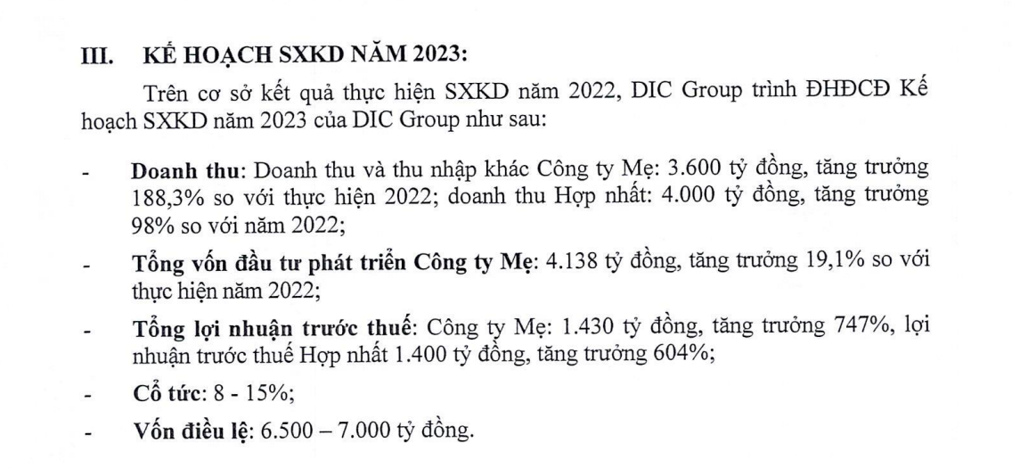 DIG muốn tăng mức đầu tư dự án Chí Linh từ 1.100 tỷ đồng lên hơn 9.600 tỷ đồng