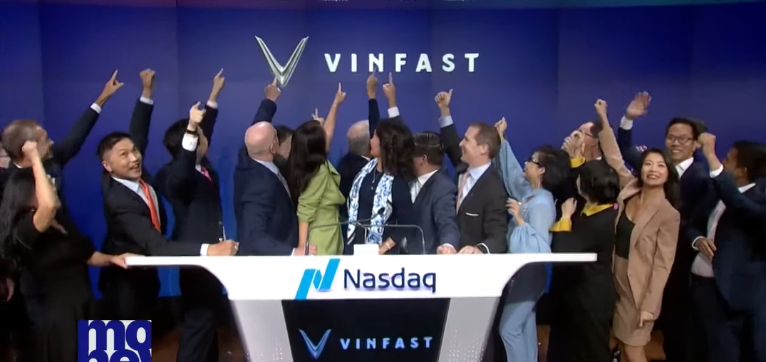 Sau phiên đầu tiên chào sàn chứng khoán Mỹ, VinFast vốn hoá lên 85,5 tỷ USD