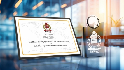 VPBank NEOBiz được Global Banking Finance Review vinh danh