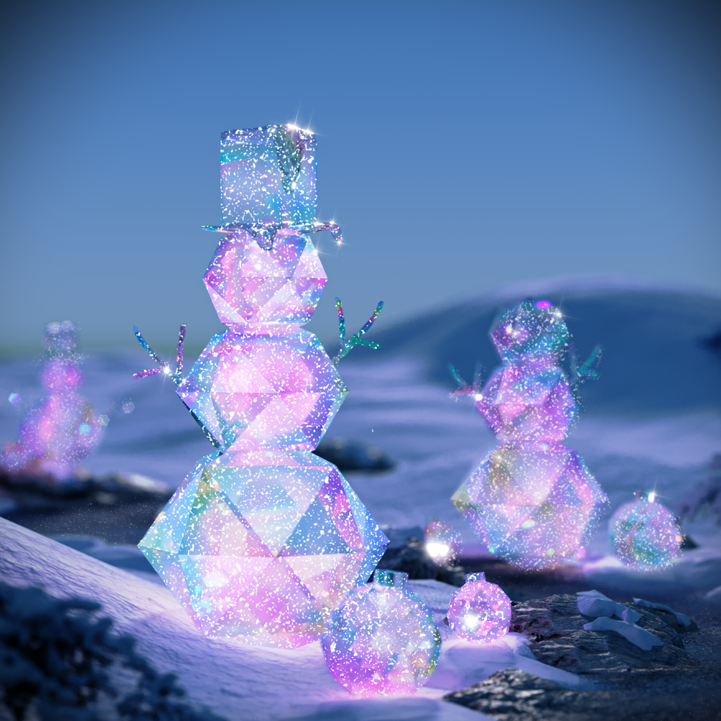 Xuất hiện khu rừng pha lê cùng cây thông giáng sinh nhiều màu sắc nhất mùa Noel 2024