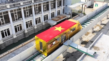 Tập đoàn Hòa Bình khánh thành đường cao tốc mẫu, thử nghiệm vận hành tàu dát vàng