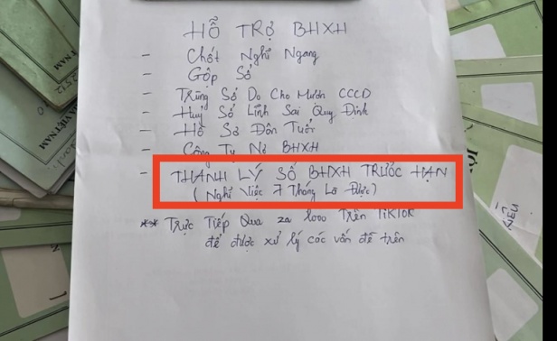 Thu phí để cấp lại mật khẩu VssID, sổ bảo hiểm xã hội trên Tiktok là trái pháp luật