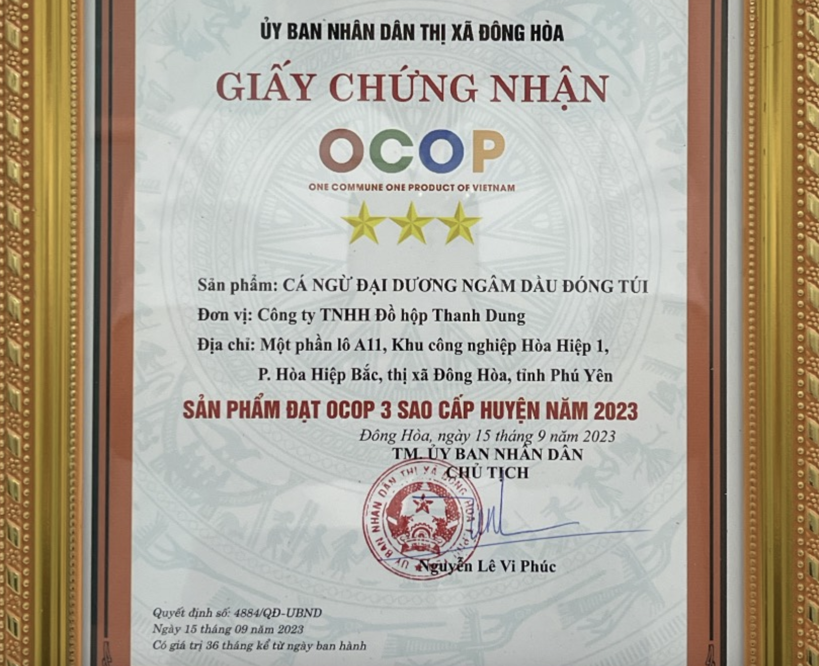 Công ty Đồ hộp Thanh Dung - chủ sản phẩm Cá Ngừ đại dương ngâm dầu đóng túi nợ đóng bảo hiểm hơn 1,6 tỷ