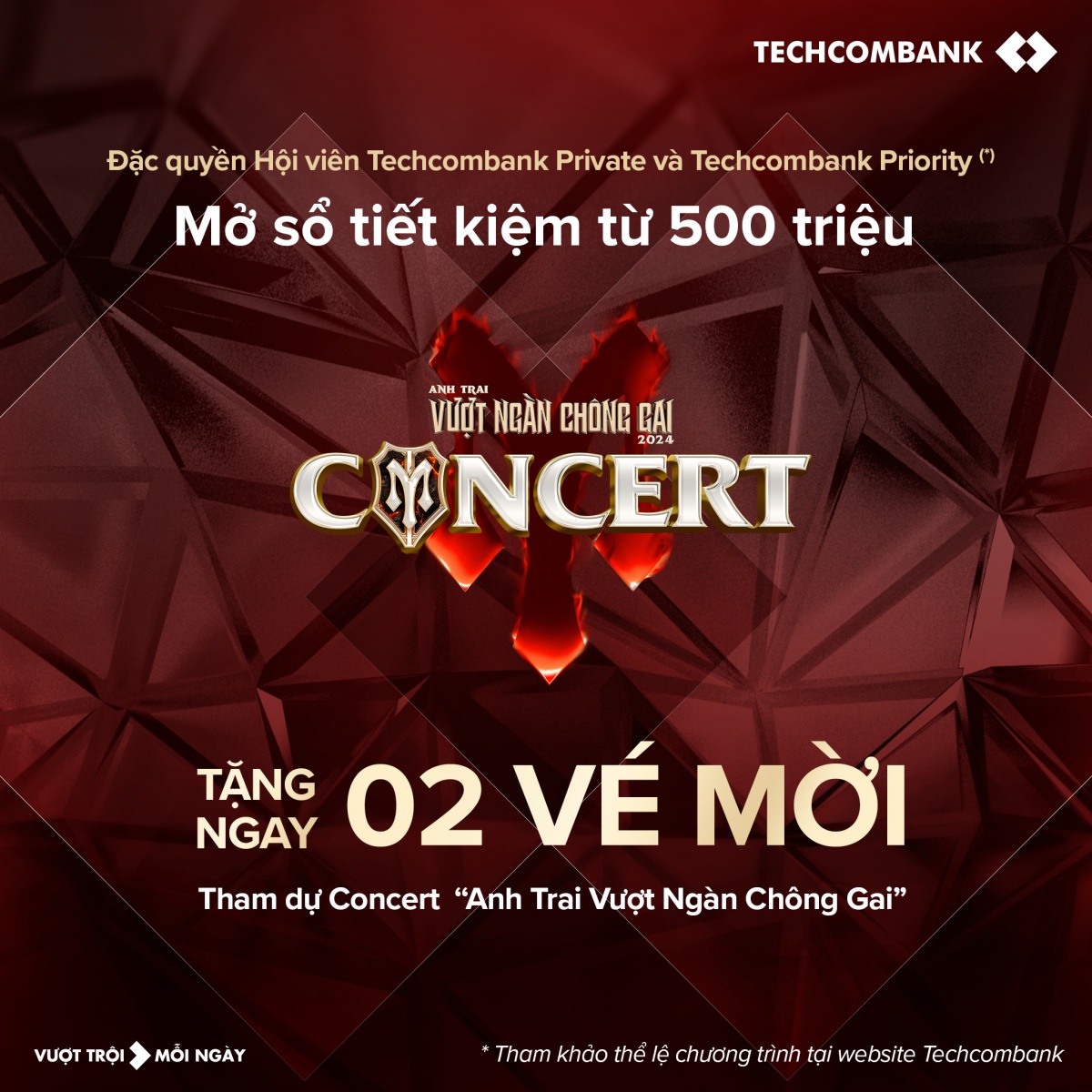 Sức hút của Techcombank trước thềm concert “Anh trai vượt ngàn chông gai 2024”