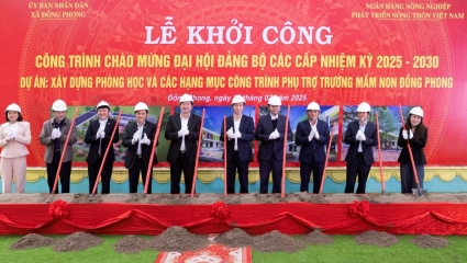 Agribank tài trợ xây dựng Trường Mầm non xã Đồng Phong (Ninh Bình)