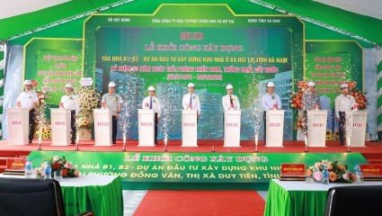 Khởi công dự án nhà ở xã hội 282 căn tại Đồng Văn (Hà Nam)