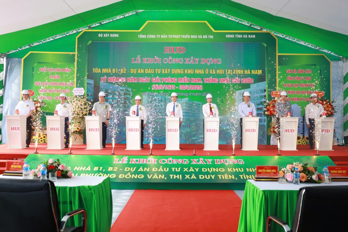 Khởi công dự án nhà ở xã hội 282 căn tại Đồng Văn (Hà Nam)