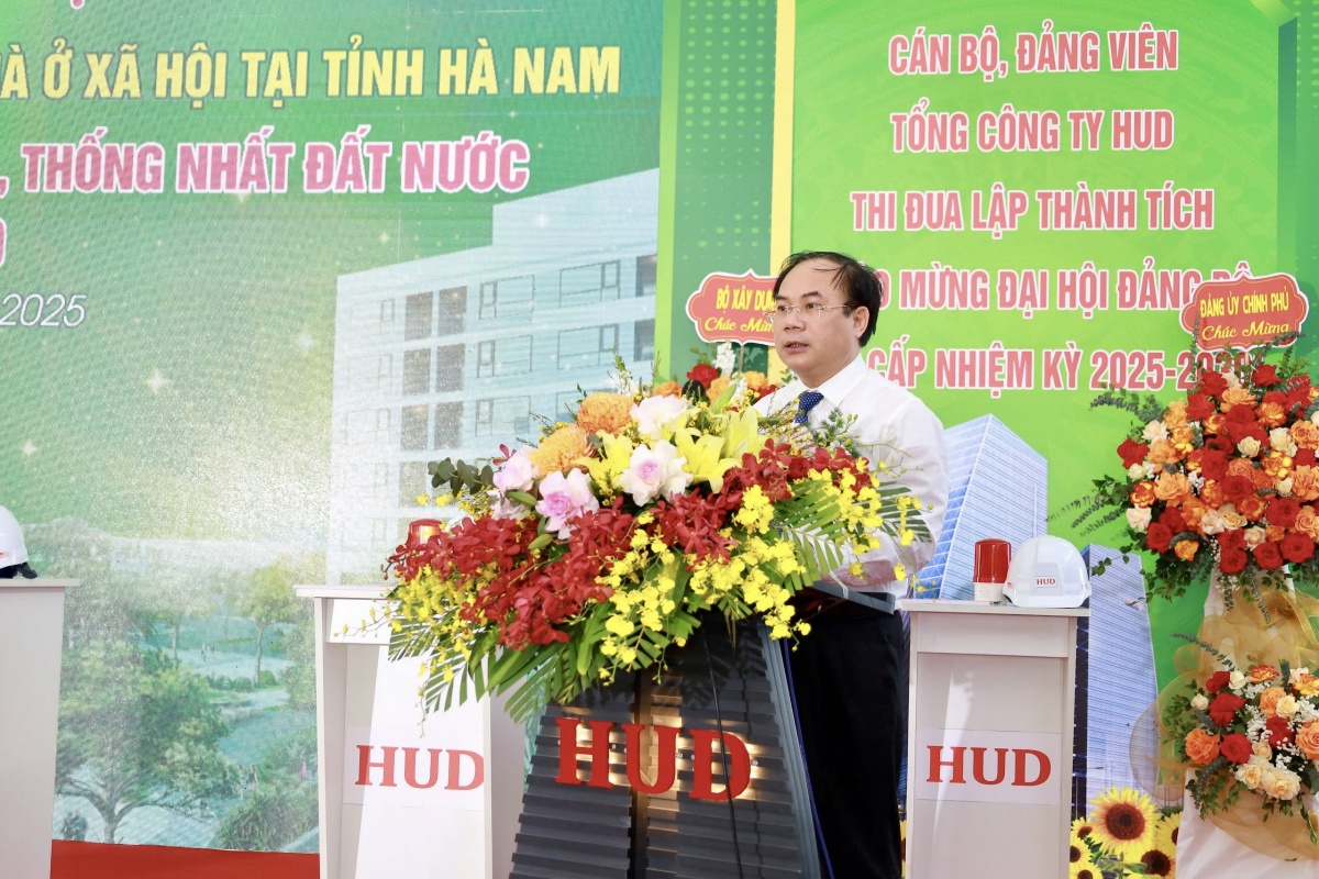 Khởi công dự án nhà ở xã hội 282 căn tại Đồng Văn (Hà Nam)