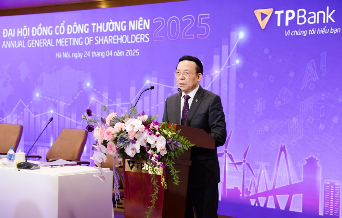 TPBank đặt mục tiêu lợi nhuận 9.000 tỷ đồng, chia cổ tức 15% bằng tiền mặt và cổ phiếu