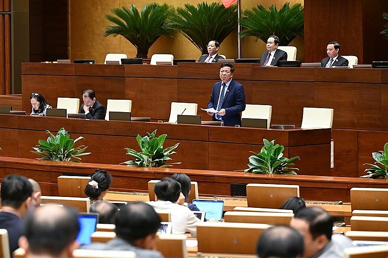 Ngày 24/5/2025: Quốc hội thảo luận ở hội trường về dự thảo Nghị quyết của Quốc hội về thí điểm về một số cơ chế, chính sách đặc thù phát triển nhà ở xã hội. Ảnh: Quốc hội