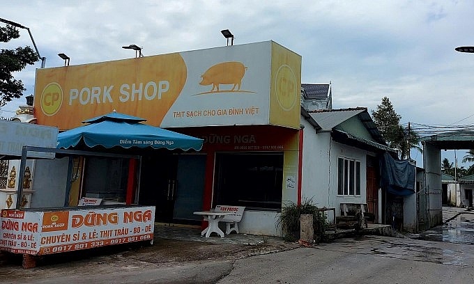 Cơ sở giết mổ heo Dững Nga tại Hậu Giang. Ảnh: Khang Nguyễn