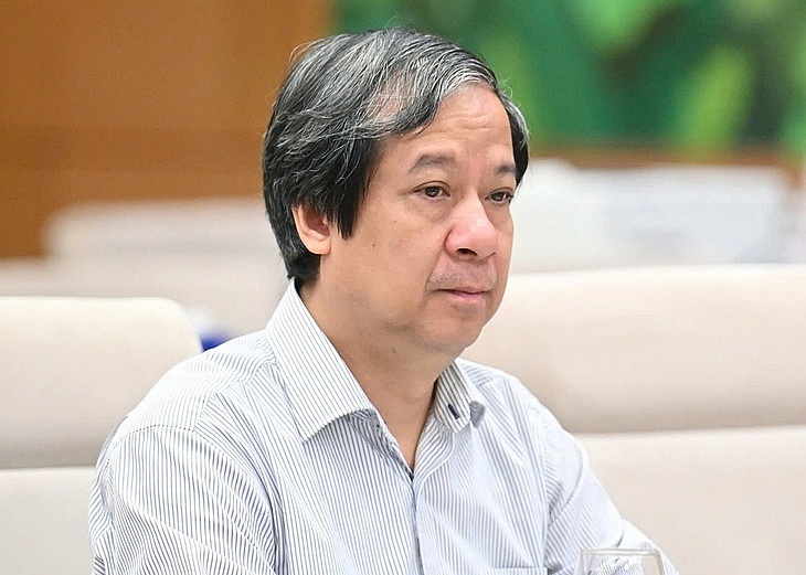 Bộ trưởng Bộ Giáo dục và Đào tạo Nguyễn Kim Sơn. Ảnh: Gia Hân (Báo Tuổi trẻ)