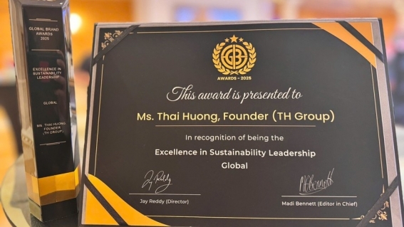 Anh hùng Lao động Thái Hương được vinh danh Nhà lãnh đạo phát triển bền vững