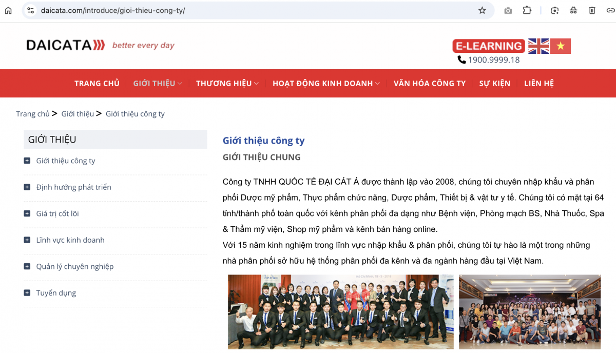 Chân dung Công ty Đại Cát Á vừa bị thu hồi 20 loại mỹ phẩm trên toàn quốc