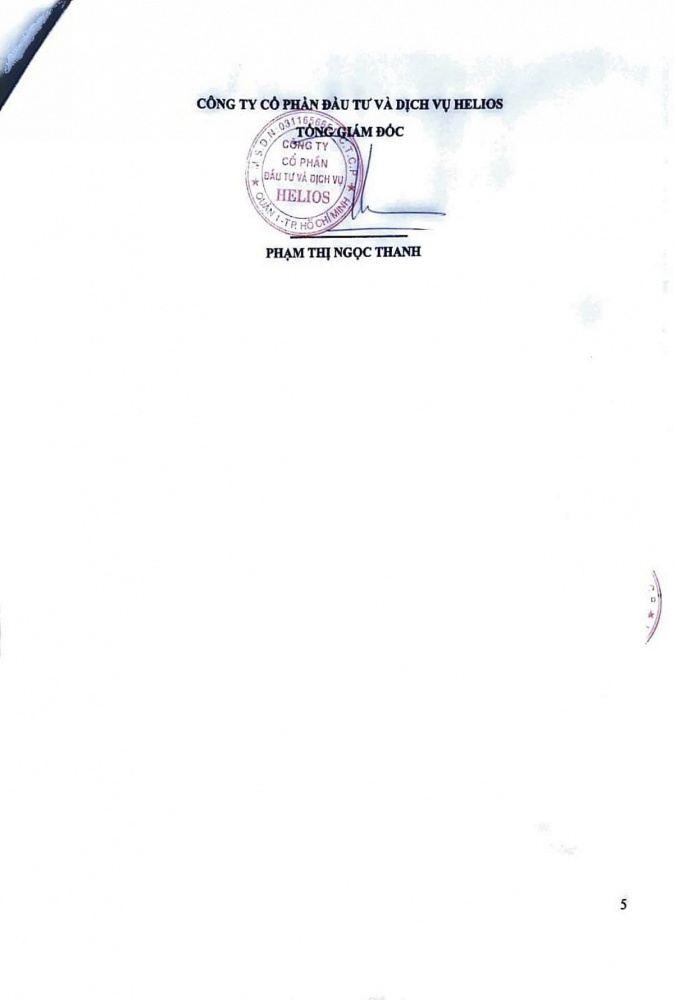 Công văn điều chỉnh Kỳ Hạn Trái Phiếu và Ngày Đáo Hạn tại các Văn Kiên Trái Phiếu HISCH2124001.