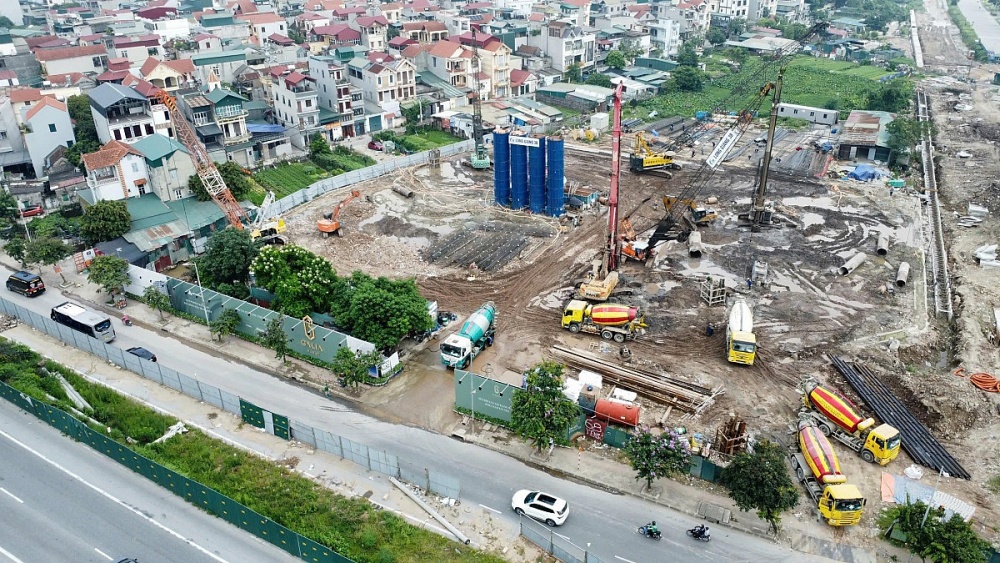 Cận cảnh dự án chung cư Galia Hà Nội bắt đầu thi công. Ảnh: Hà Lê
