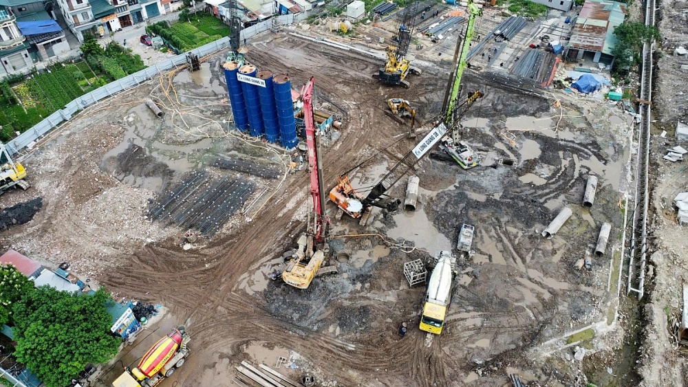 Cận cảnh dự án chung cư Galia Hà Nội bắt đầu thi công. Ảnh: Hà Lê