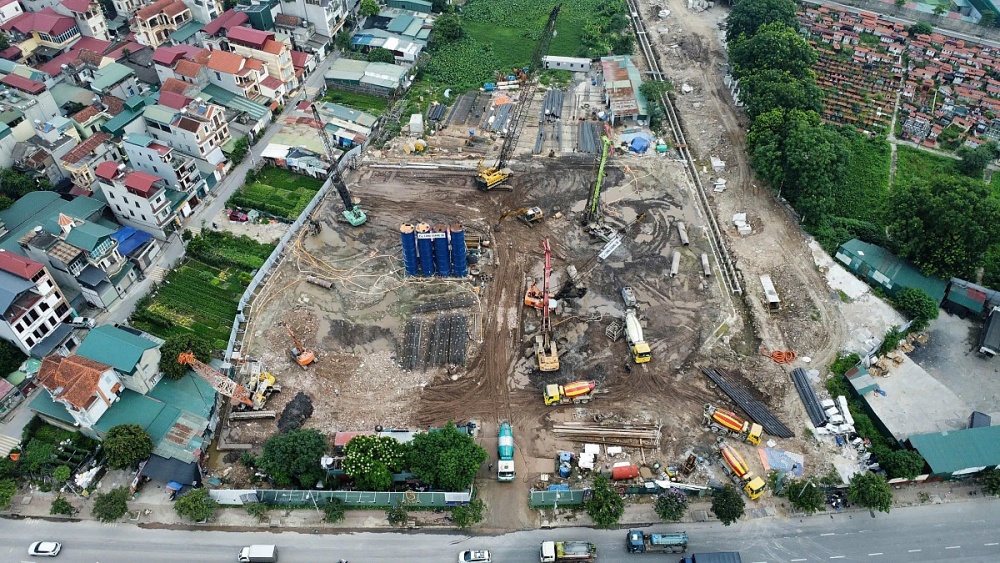 Cận cảnh dự án chung cư Galia Hà Nội bắt đầu thi công. Ảnh: Hà Lê