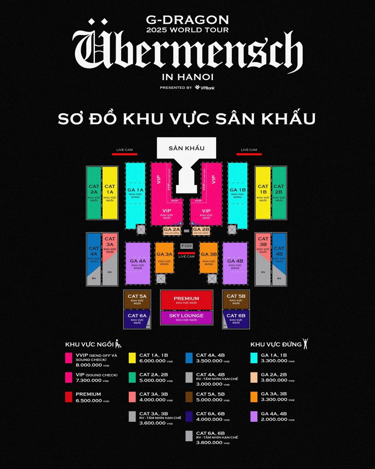 G-DRAGON 2025 WORLD TOUR [Übermensch] biểu tượng toàn cầu chính thức trở lại