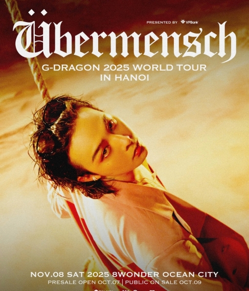 G-DRAGON 2025 WORLD TOUR [Übermensch] biểu tượng toàn cầu chính thức trở lại