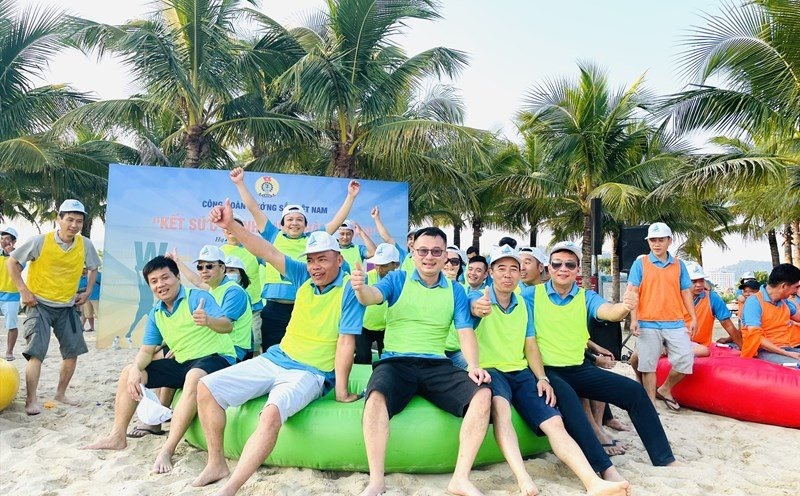 Chương trình nghỉ dưỡng cho đoàn viên công đoàn xuất sắc năm 2022 do Công đoàn Đường sắt Việt Nam tổ chức. Ảnh: Linh Nguyên