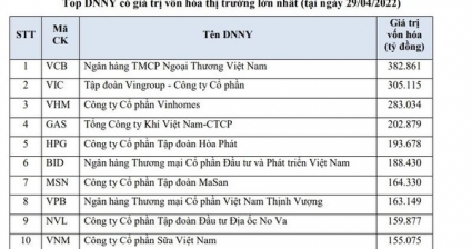 NVL gia nhập top vốn hóa