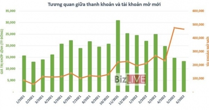 Tài khoản chứng khoán mở mới liên tục ở mức cao kỷ lục nhưng thanh khoản ngày càng teo tóp vì sao?