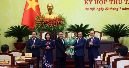 Ông Trần Sỹ Thanh được bầu làm Chủ tịch UBND TP Hà Nội với số phiếu tuyệt đối 100%