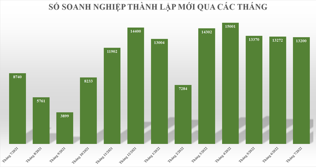 Gần 15,5 ngh&igrave;n doanh nghiệp th&agrave;nh lập mới v&agrave; quay trở lại hoạt động trong th&aacute;ng 7 ảnh 1