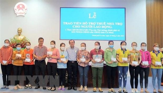 Người lao động bị ảnh hưởng bởi đại dịch COVID-19 tr&ecirc;n địa b&agrave;n th&agrave;nh phố C&agrave; Mau được hỗ trợ 3 th&aacute;ng tiền thu&ecirc; nh&agrave; trọ, mỗi th&aacute;ng 500.000 đồng