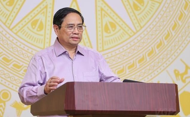 Thủ tướng Phạm Minh Ch&iacute;nh ph&aacute;t biểu khai mạc Hội nghị to&agrave;n quốc giữa Thủ tướng Ch&iacute;nh phủ với c&aacute;c doanh nghiệp c&oacute; chủ đề &amp;amp;quot;Chủ động th&iacute;ch ứng, phục hồi nhanh v&agrave; ph&aacute;t triển bền vững&amp;amp;quot; - Ảnh: VGP