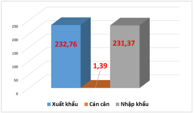 Xuất khẩu sụt giảm nửa đầu th&aacute;ng 8, Việt Nam nhập si&ecirc;u hơn 110 triệu USD trong kỳ ảnh 1