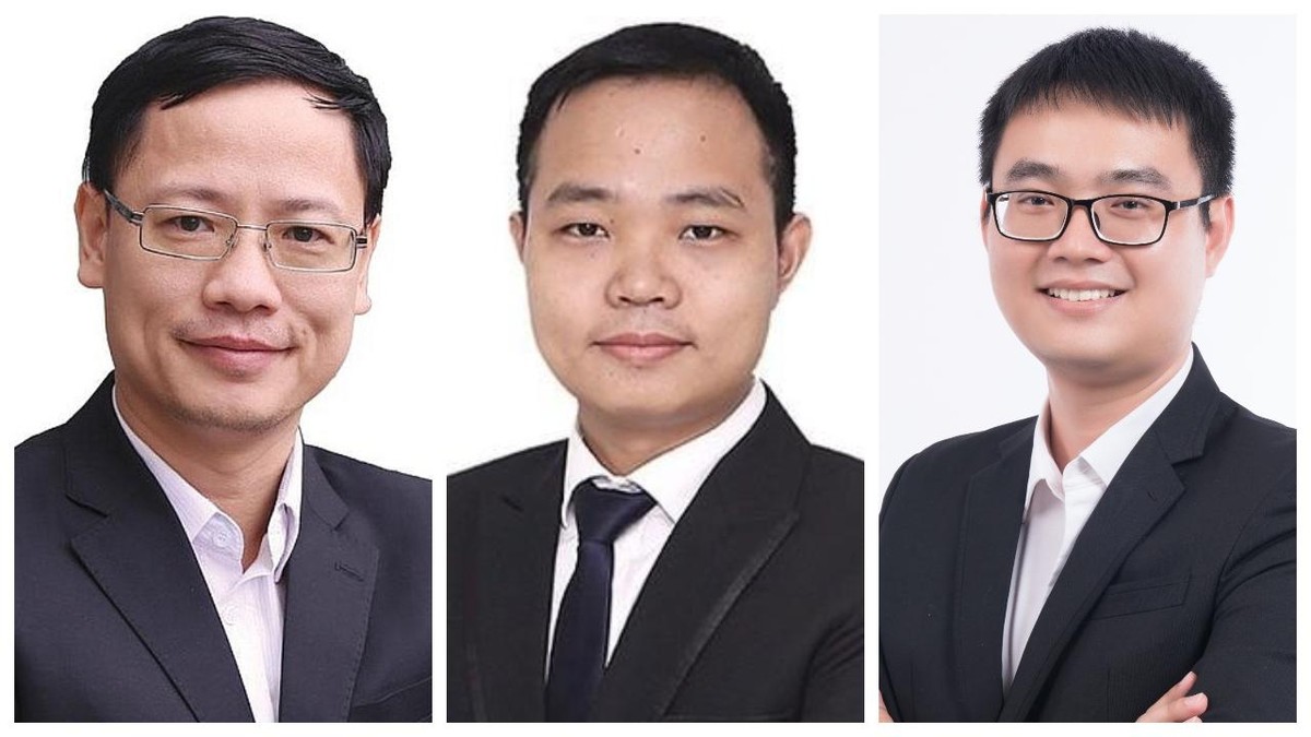 Từ tr&aacute;i qua: &Ocirc;ng B&ugrave;i Nguy&ecirc;n Khoa, &ocirc;ng B&ugrave;i Văn Huy, &ocirc;ng Trần Trương Mạnh Hiếu