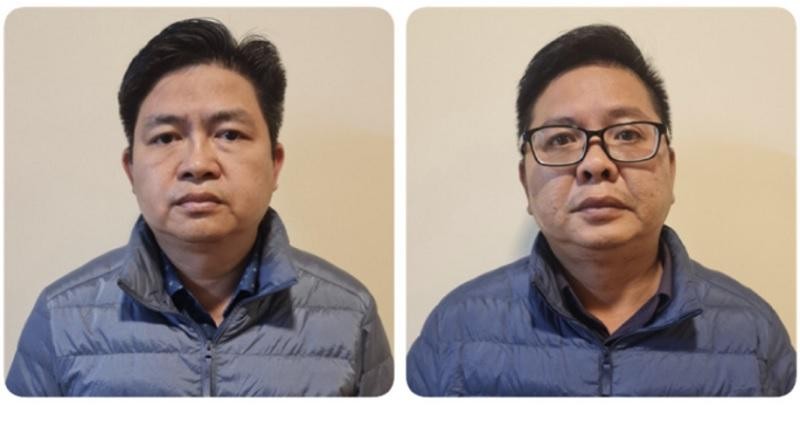 Bị can Nguyễn Vũ Bảo Ho&agrave;ng (b&ecirc;n tr&aacute;i) v&agrave; Nguyễn Ngọc Trường Chinh