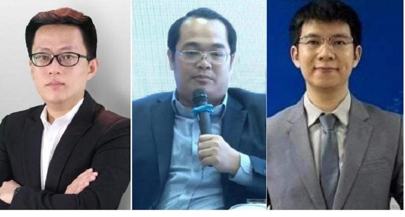 Từ tr&aacute;i qua: &ocirc;ng Nguyễn Thế Minh, &ocirc;ng Huỳnh Minh Tuấn, &ocirc;ng Ho&agrave;ng Anh Tuấn