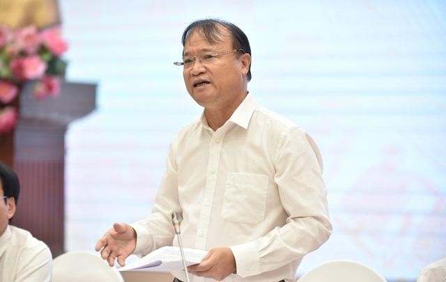Thứ trưởng Bộ C&ocirc;ng Thương Đỗ Thắng Hải trả lời tại họp b&aacute;o Ch&iacute;nh phủ th&aacute;ng 8/2022 - Ảnh: VGP