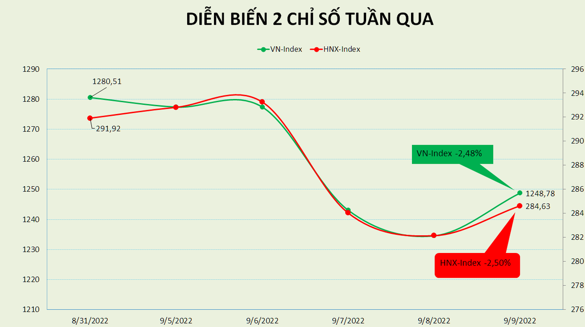 C&aacute;c chỉ số chứng kho&aacute;n giảm 2,5%, PE Việt Nam về 13,41 lần