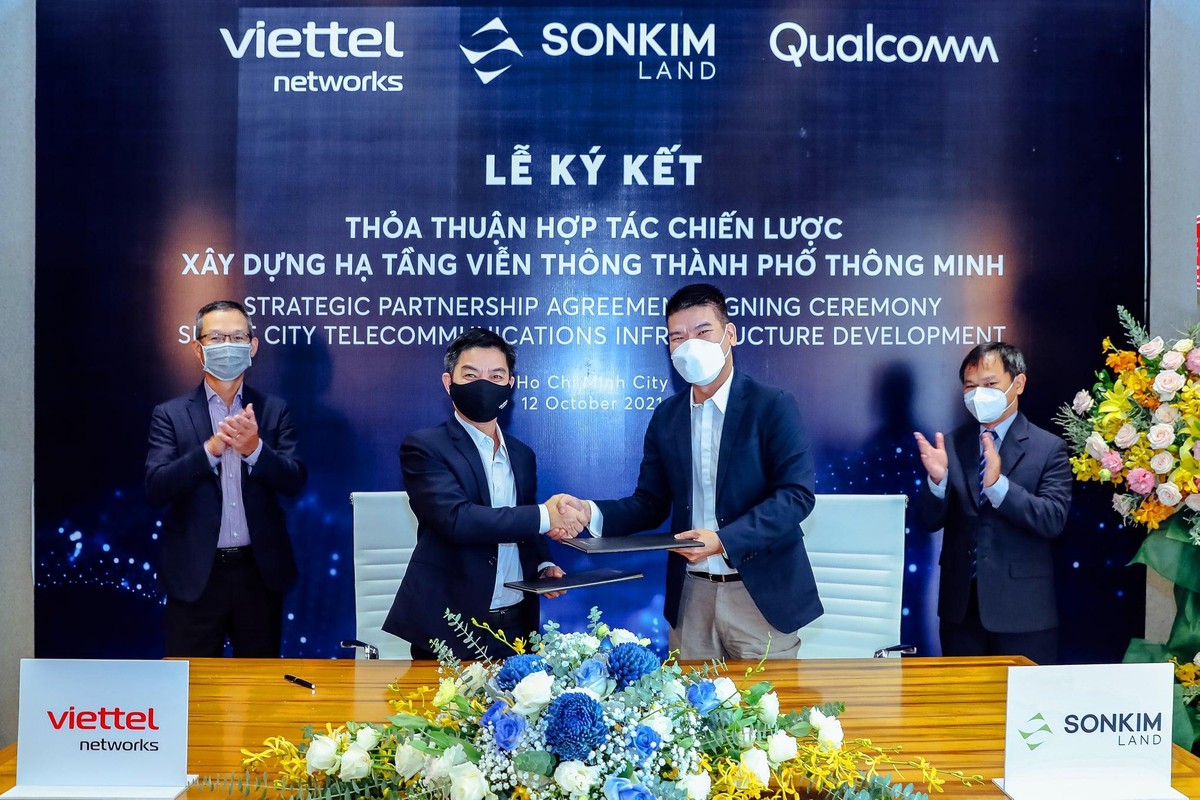 SonKim Land bắt tay c&ugrave;ng Qualcomm v&agrave; Viettel Networks kiến tạo n&ecirc;n đ&ocirc; thị th&ocirc;ng minh The 9 Stellars